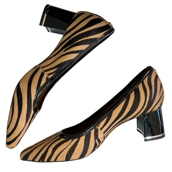 DONALD J PLINER Aston Genuine Calf Hair Heels Animal Print Pumps NEW - Picture 6 of 10